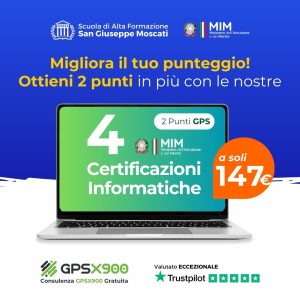 4 Certificazioni Informatiche Riconosciute dal MIUR