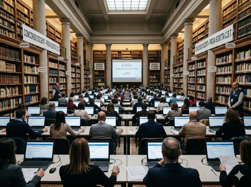 Come diventare insegnante nel 2026: un momento della prova scritta computer based