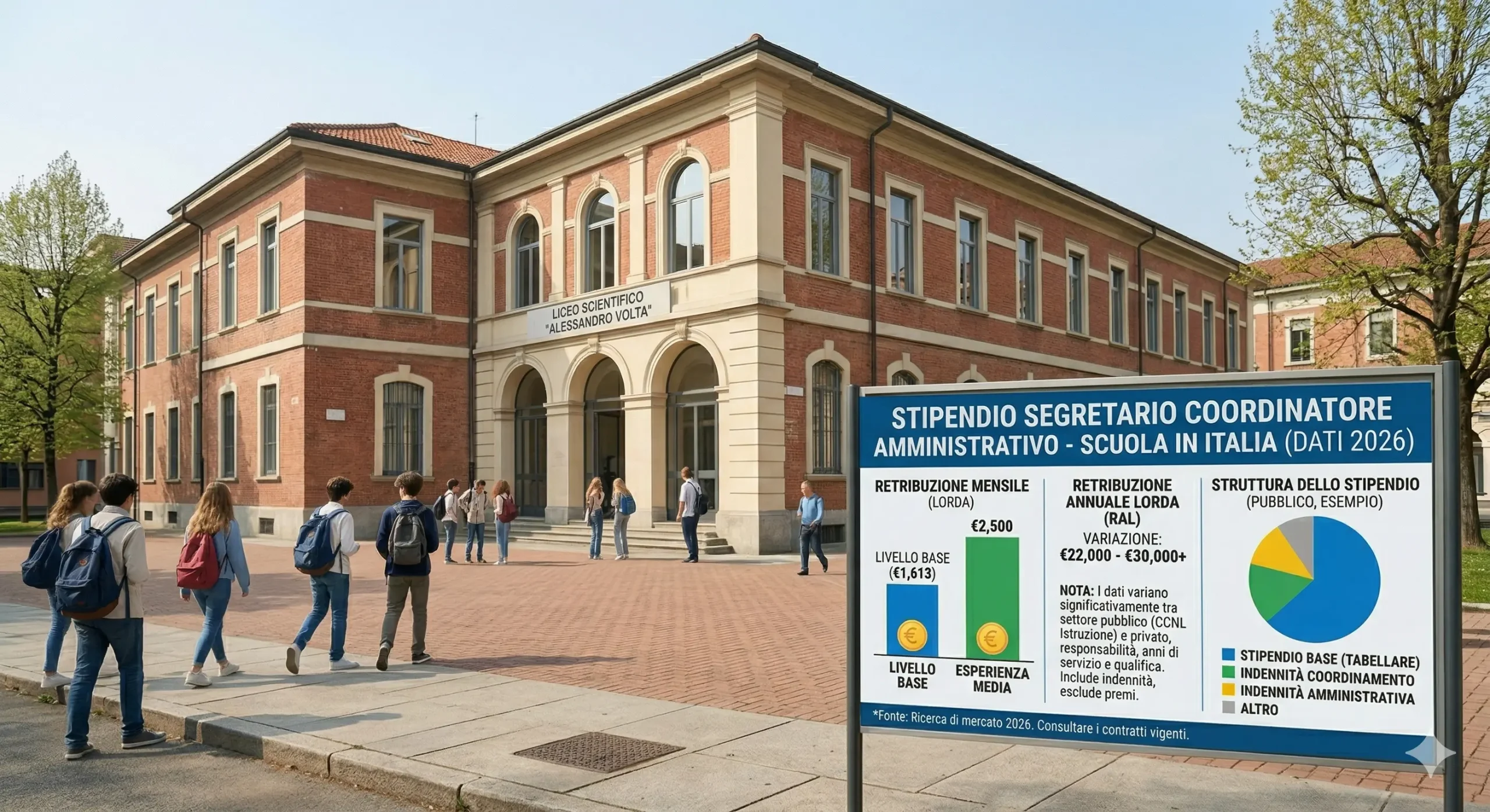 Stipendio Segretario Coordinatore Amministrativo