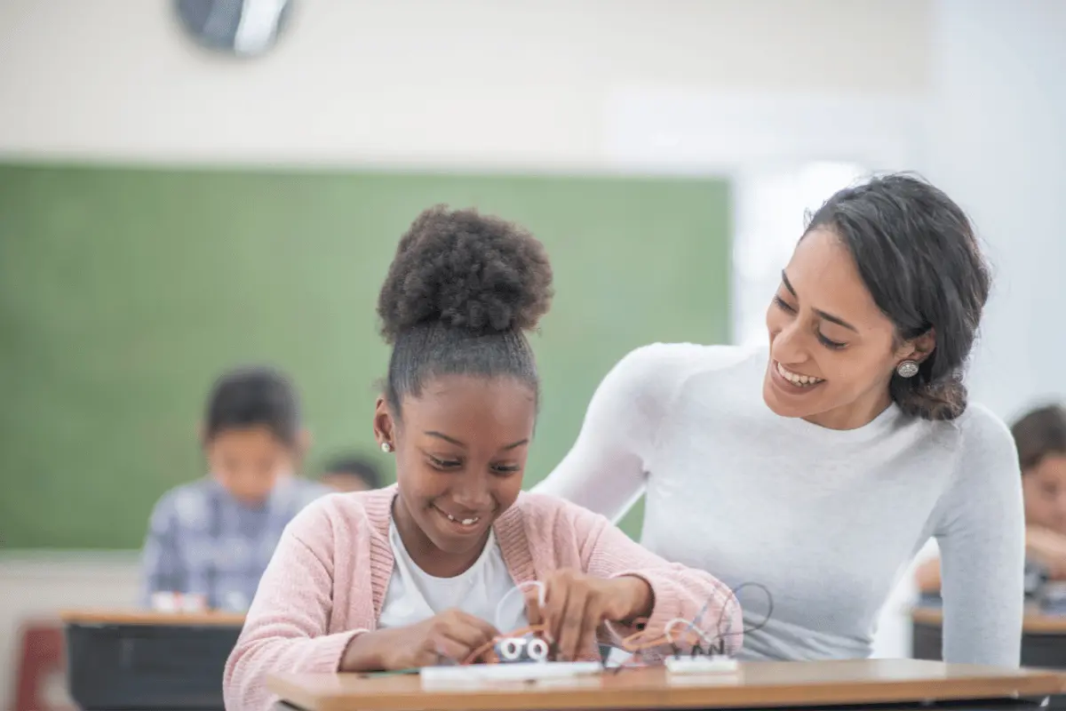 Docente di Sostegno a lavoro in classe