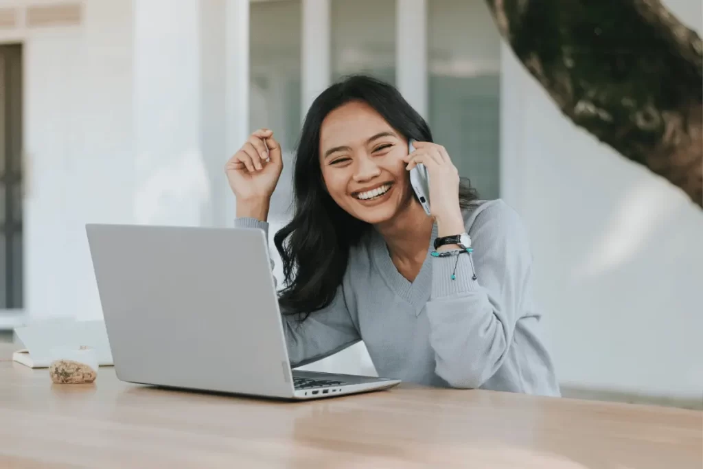 Docente al telefono