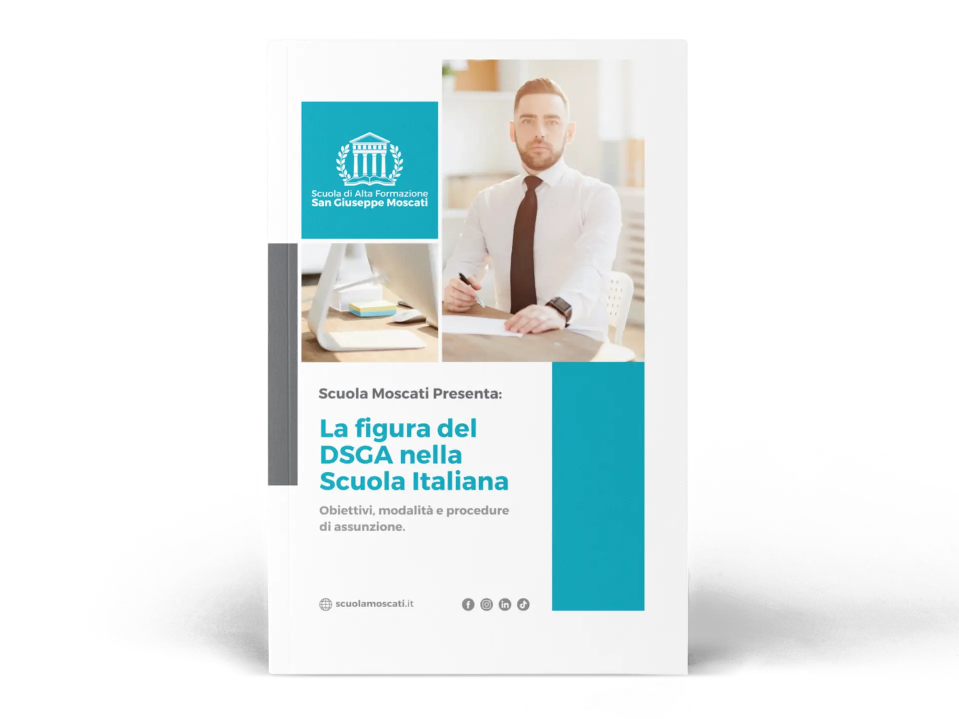 Copertina del Dossier "La Figura del DSGA nella Scuola Italiana" di Scuola Moscati