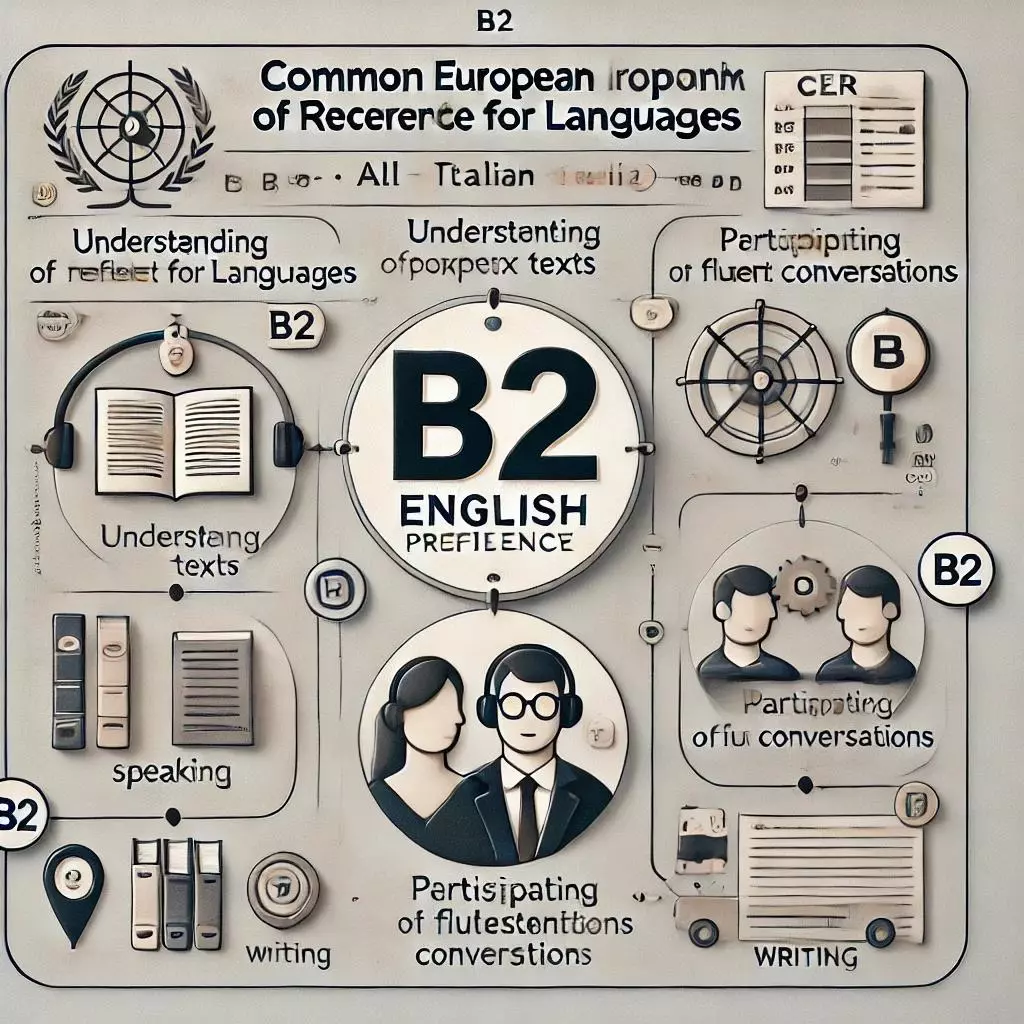 scheda riassuntiva di tutte le abilità proprie del livello B2 inglese