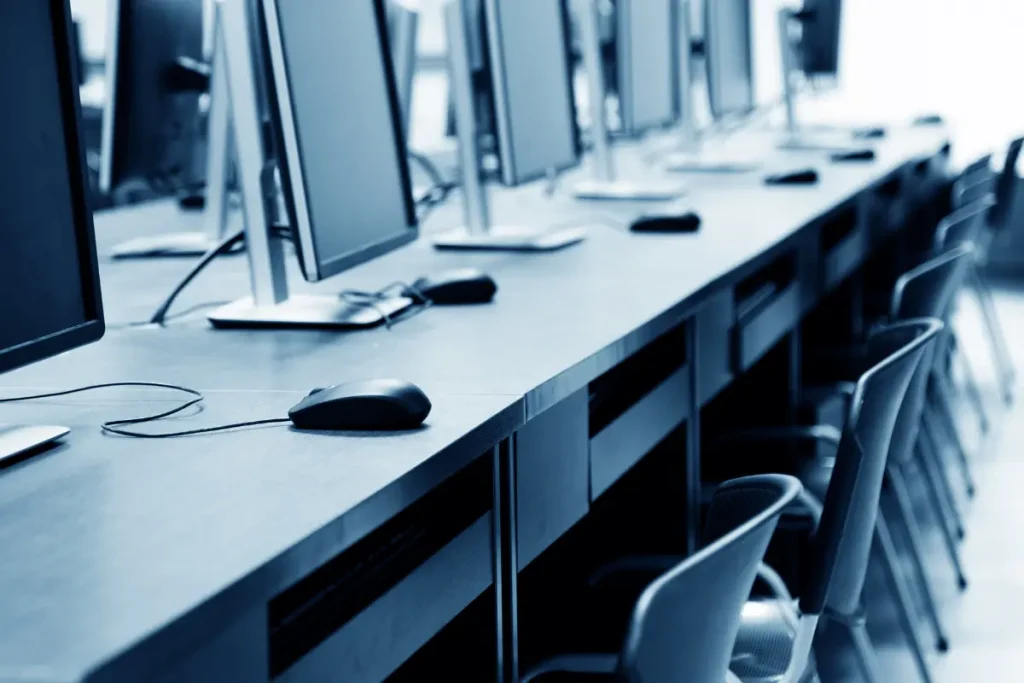 uno scorcio dell'aula pc