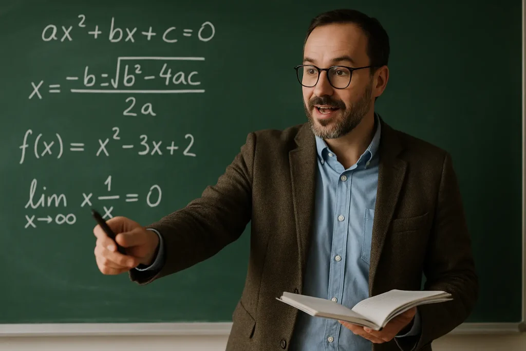 docenti di matematica durante una lezione