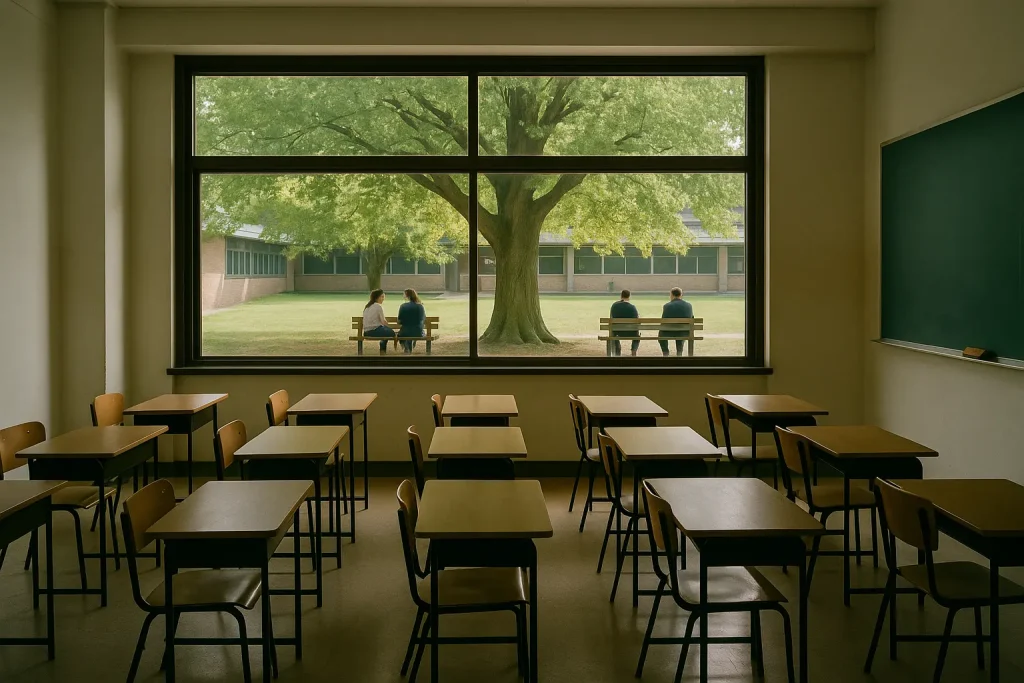 aula scolastica vuota