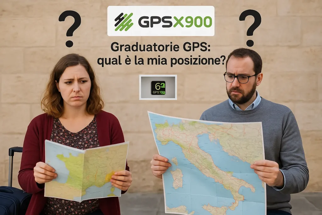 Docenti consultano una cartina stradale dell'Italia 