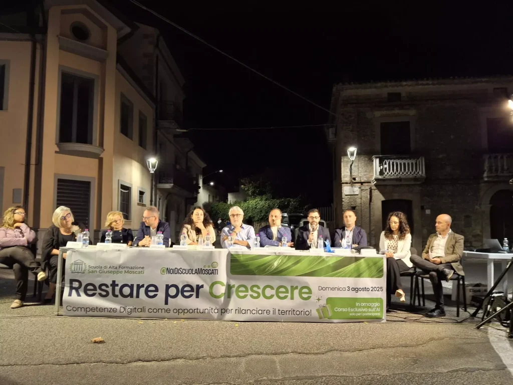 Il tavolo del dibattito a San Lorenzo del Vallo