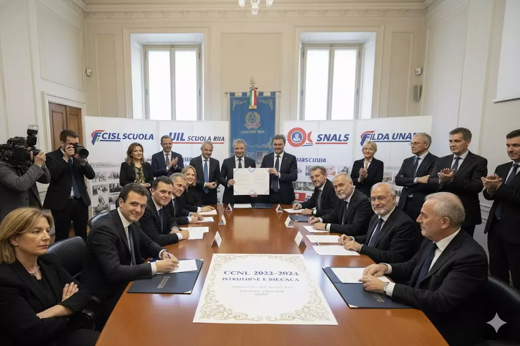 Rinnovo CCNL 2022-2024: firma del rinnovo