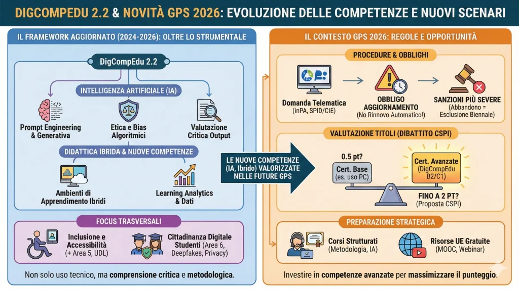 DigComEdu 2.2: infografica riassuntiva