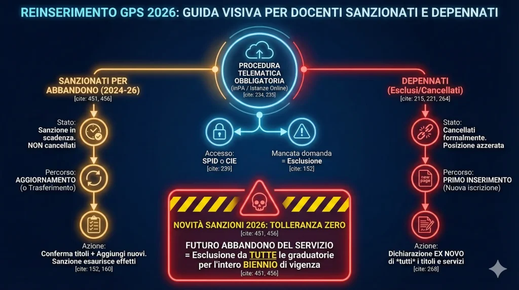 Reinserimento GPS 2026: infografica riassuntiva