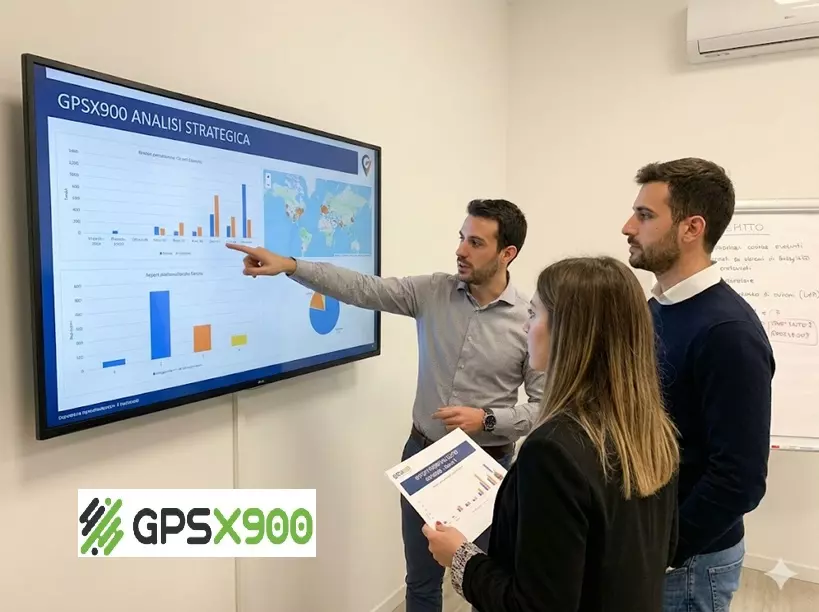 GPSX900 Recensioni e Opinioni: un tutor illustra su uno schermo i risultati della consulenza (report)