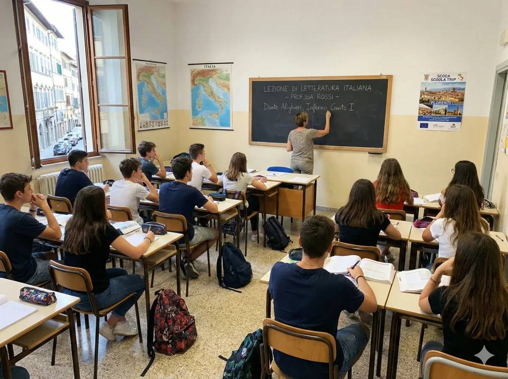 Quando escono le GPS 2026: studenti e docente in classe durante una lezione.