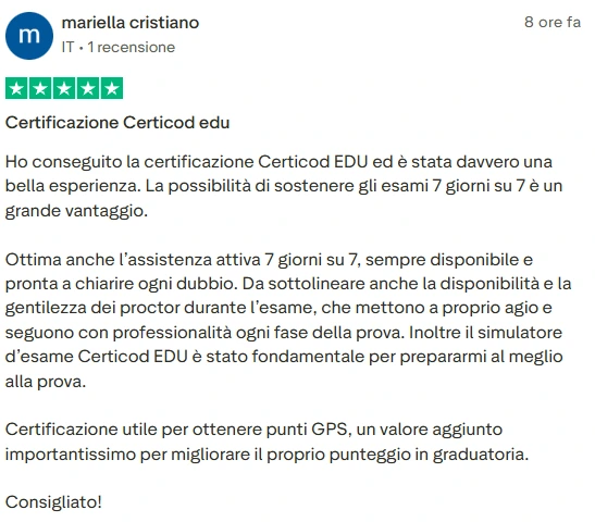 Recensione studente 12
