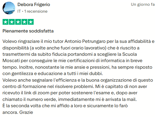 Recensione studente 4