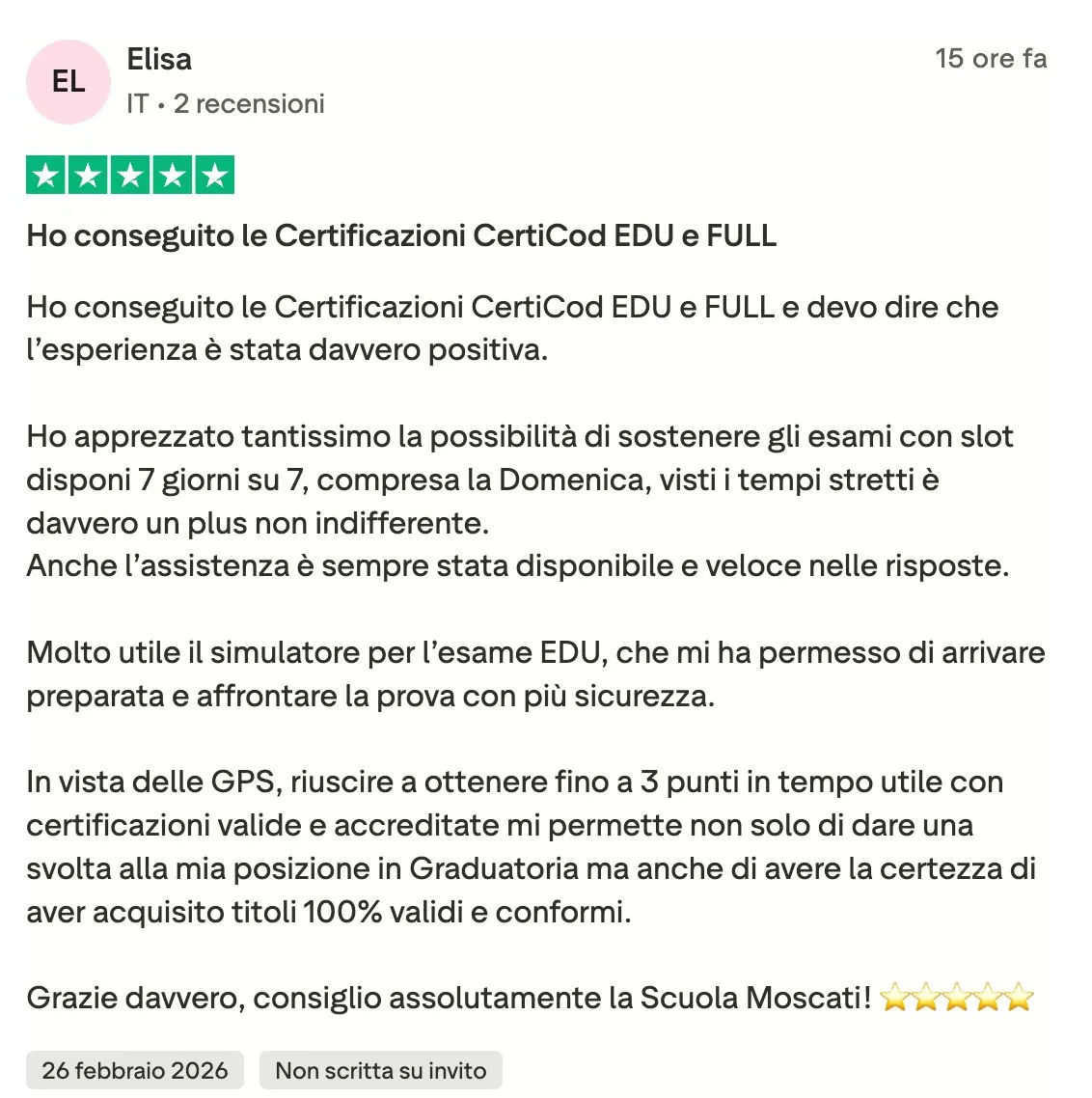 Recensione studente 9