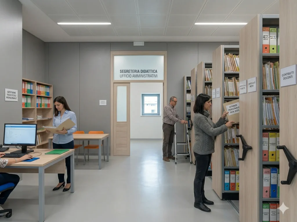 Personale ATA: personale di segreteria in archivio