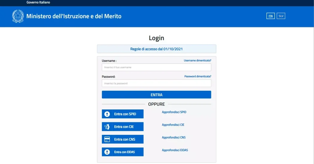 Proroga aggiornamento GPS 2026: home page Istanze Online