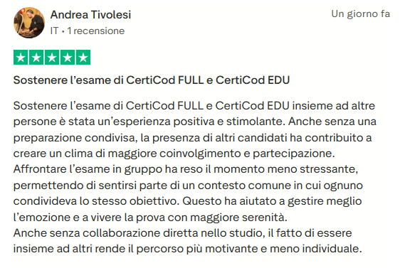 Recensione studente 3