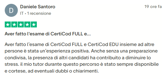 Recensione studente 7