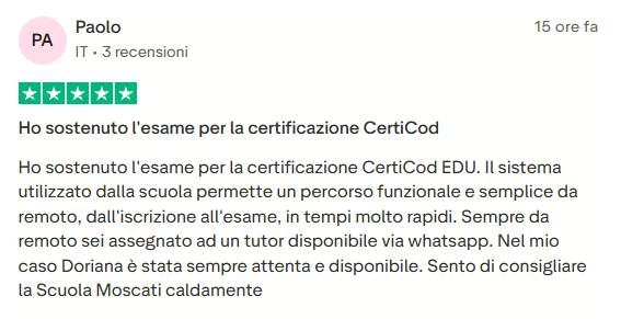 Recensione studente 6