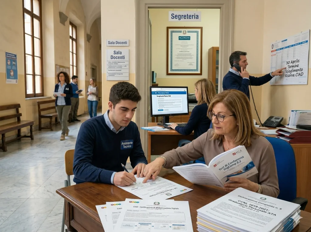 CIAD: personale ATA in segreteria scolastica