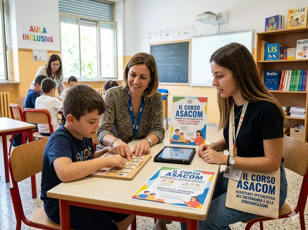 Il Corso ASACOM è strettamente legato alla sfera dell'inclusione scolastica: uno dei temi centrali della scuola italiana di oggi.