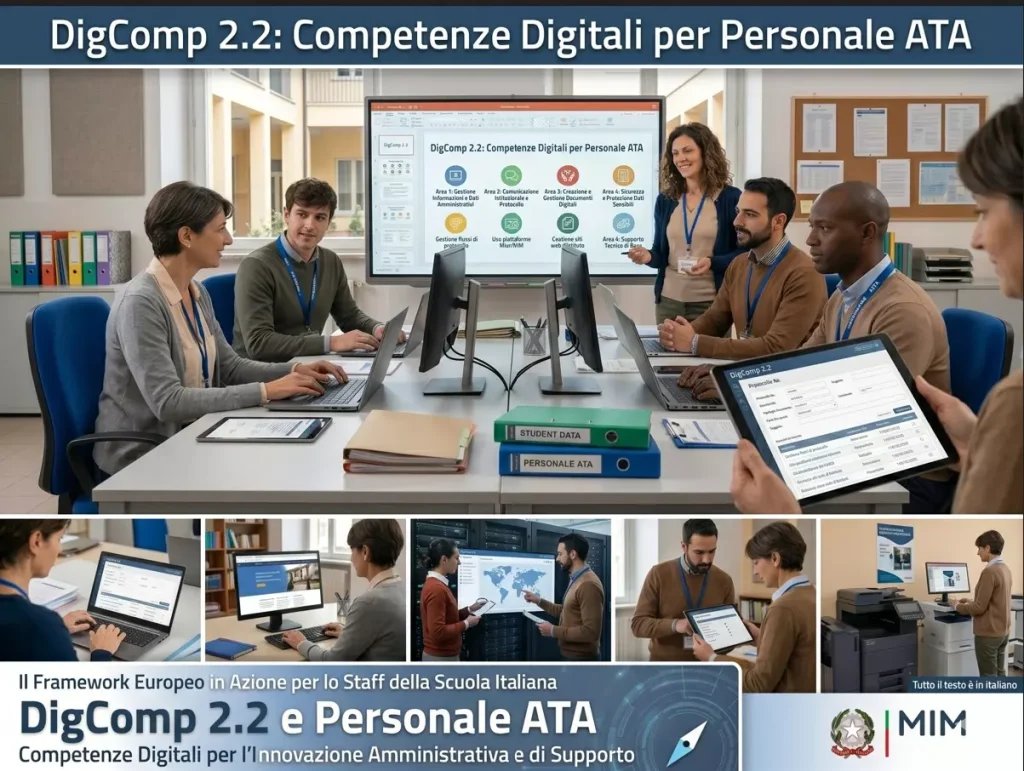 Personale ATA alle prese con strumenti informatici e il DigComp 2.2