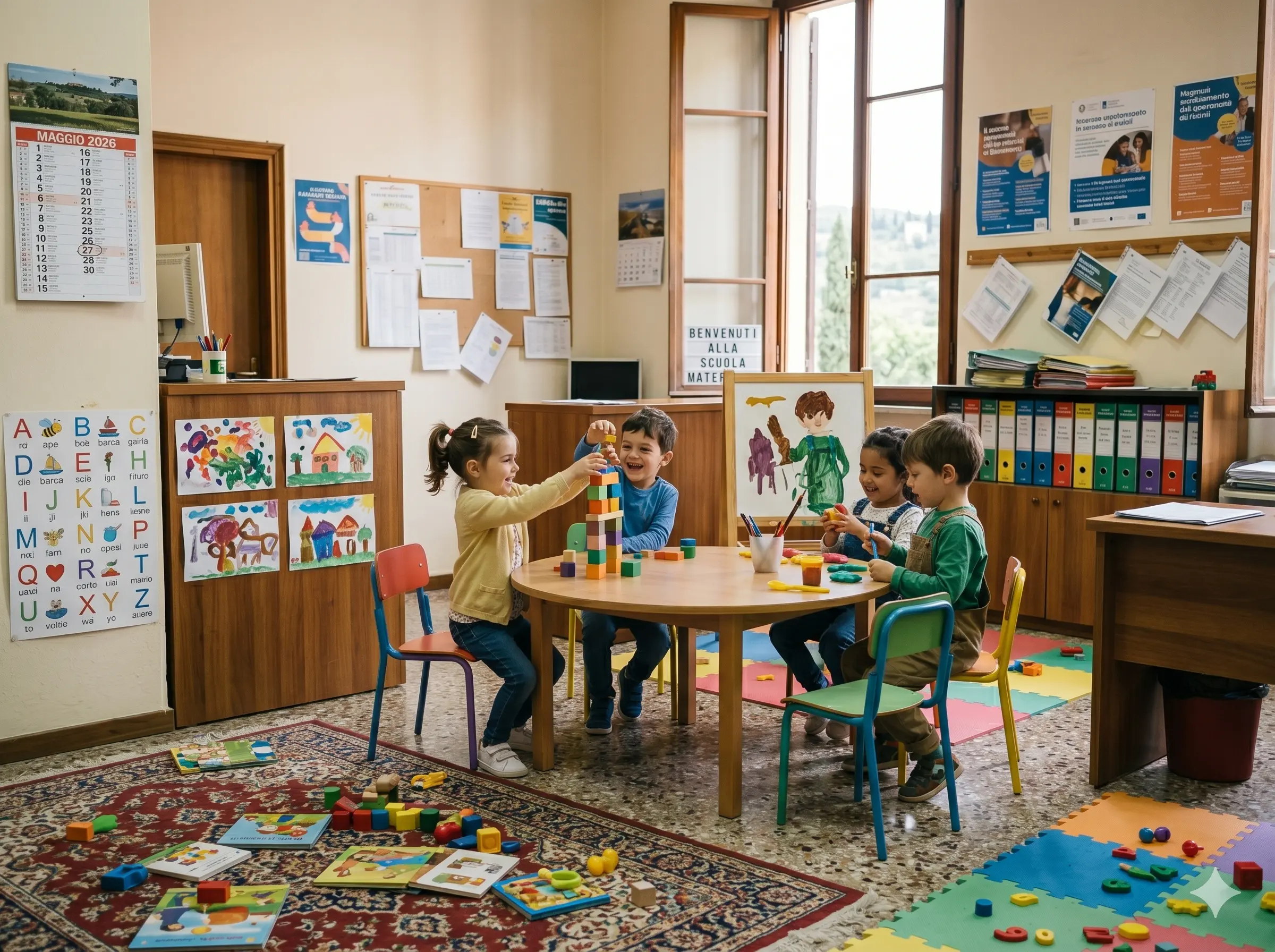 Collaboratore scolastico infanzia primaria: bimbi in aula