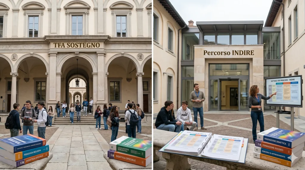 TFA Sostegno o INDIRE: due diverse università che ospitano una un percorso e una l'altro