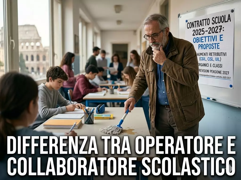 Differenza tra Collaboratore e operatore scolastico
