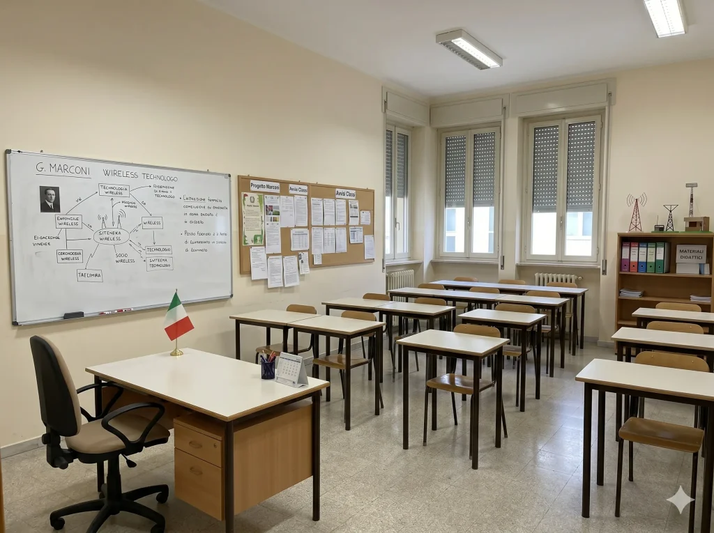 Corsi regionali ATA: aula scolastica vuota