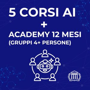 5 Corsi AI Scuola Moscati + Academy 12 Mesi (Gruppi 4+ persone)