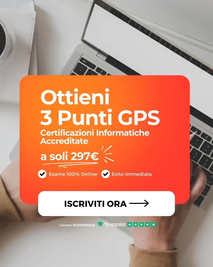 Banner Certificazioni Informatiche GPS
