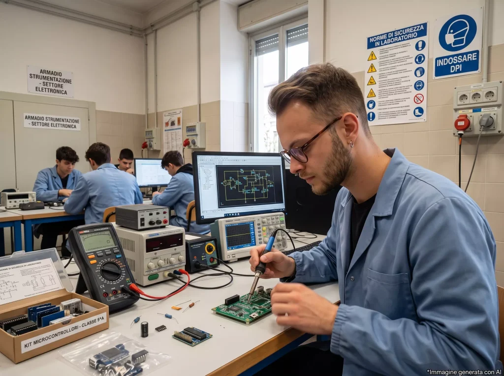 AR02 Assistente Tecnico: AT al lavoro in laboratorio
