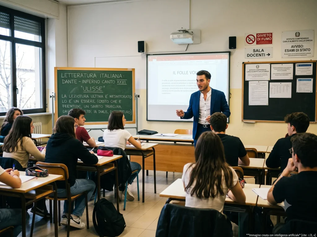 Decreto PA 2026: docente durante una lezione in classe