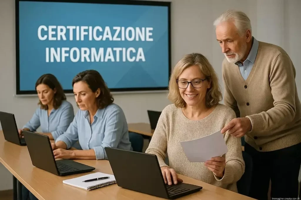 ECDL o EIPASS 7 Moduli: docenti durante un corso di formazione