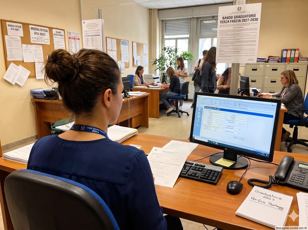 Punteggio ATA: diperndenti di una segreteria scolastica