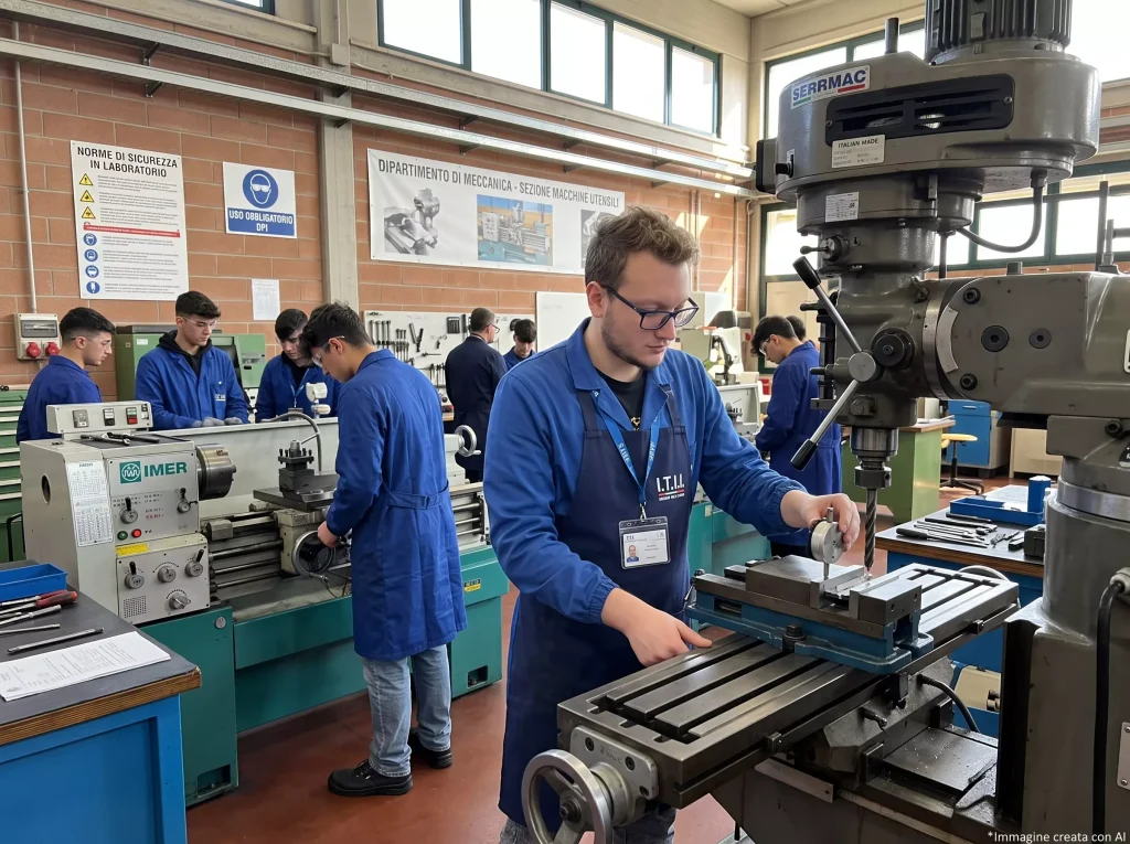 AR01 Assistente Tecnico Meccanica: AT a lavoro in laboratorio