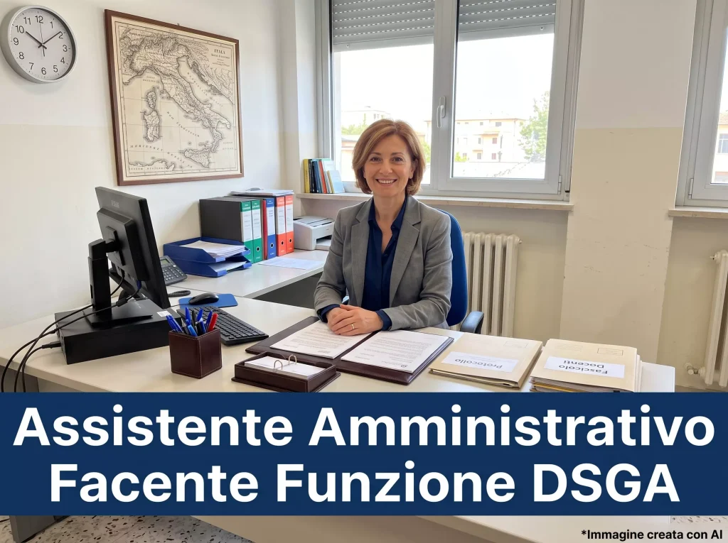 Assistente amministrativo facente funzioni DSGA in ufficio