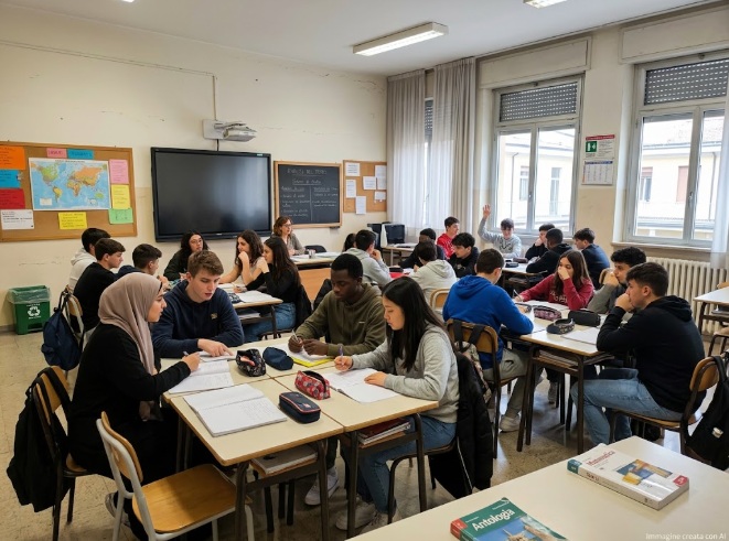 Decreto Scuola 2026: classe in larga parte formata da stranieri