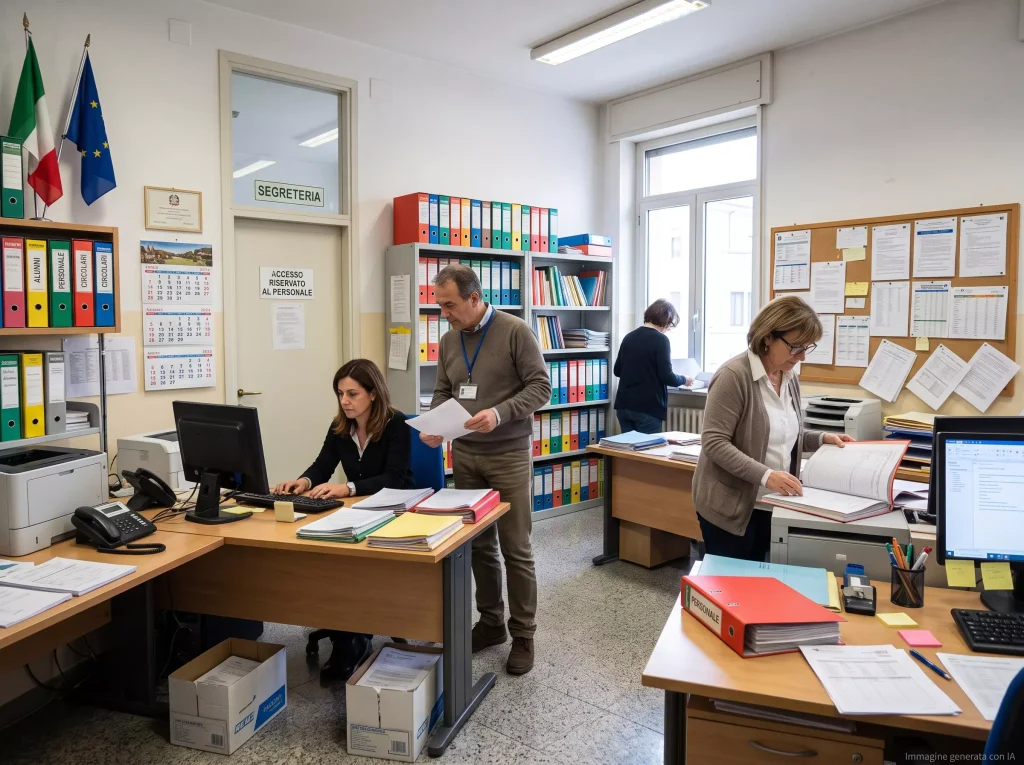 Part Time Personale ATA: dipendenti al lavoro nella segreteria scolastica
